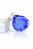 sterling silver sapphire pendant