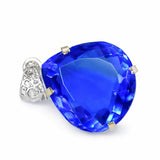 sapphire pendant for women