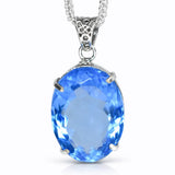 natural sapphire pendant