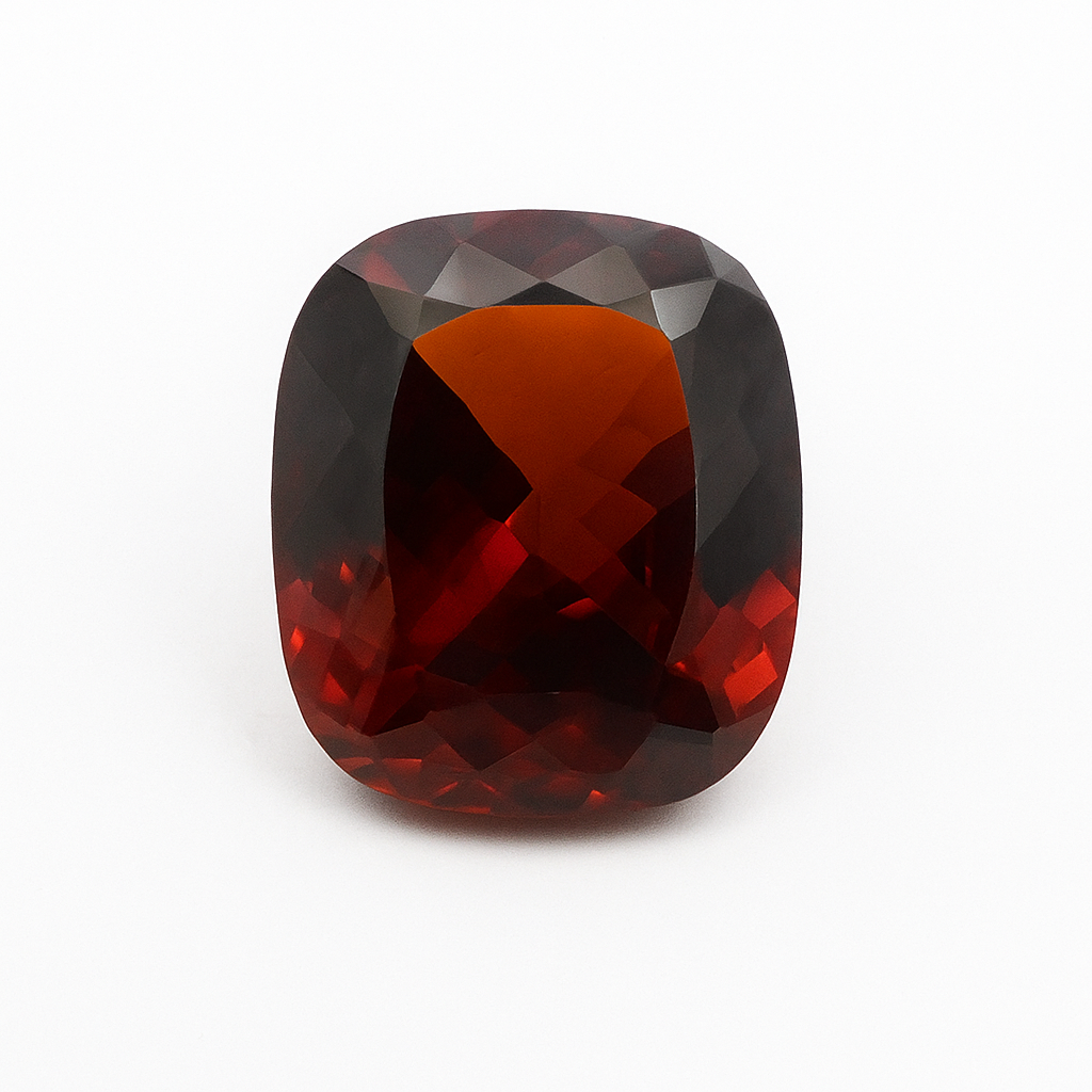 CERTIFIED Natural Orange Sapphire 8.75 Ct Perfect Cushion Cut Loose Gemstone