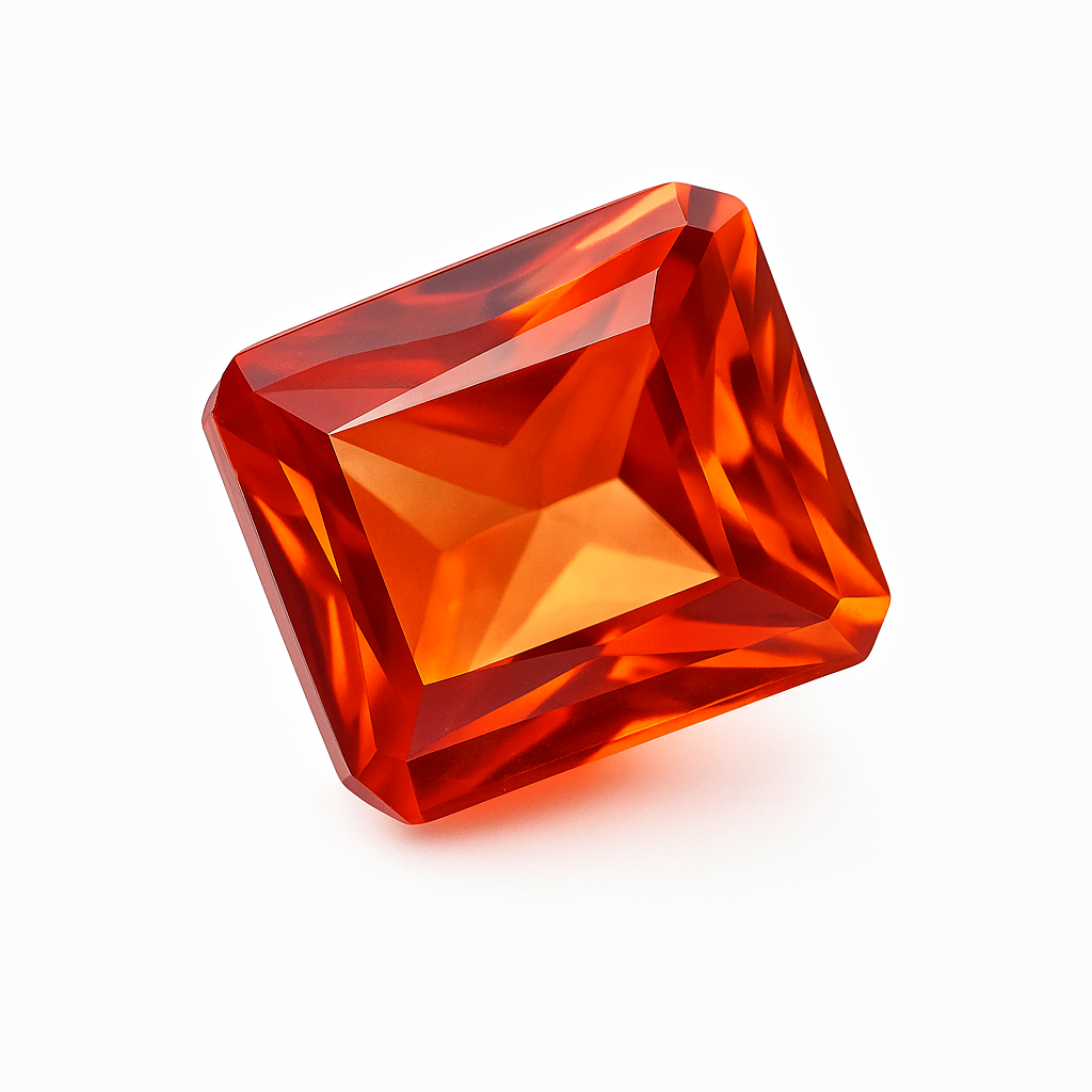 CERTIFIED Natural Emerald Cut 3.05 Carat Padparadscha Sapphire Loose Gemstone