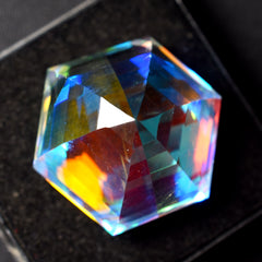 71.80 Ct Mystic Quartz Rainbow Color Natural Round Cut CERTIFIED Loose Gemstone