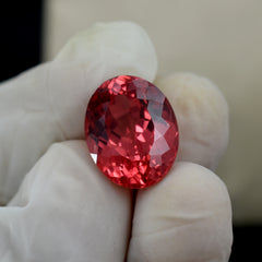 CERTIFIED 14.15 Ct Natural Padparadscha Sapphire Oval Cut Loose Gemstone