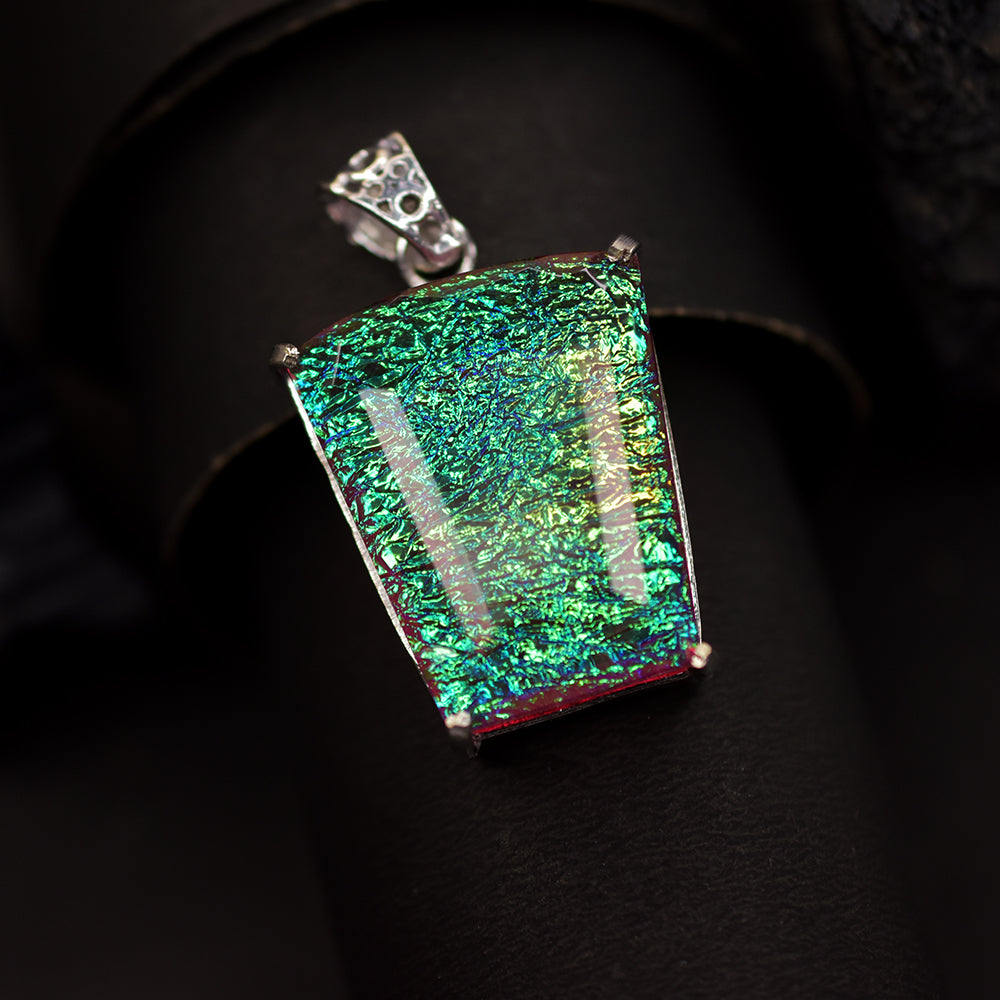 Lab Created Opal 85.15 Ct Fancy 925 Sterling Silver Monarch Pendant Certified