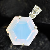 Australian Natural Opal 62 Ct CERTIFIED 925 Sterling Silver Fancy Gems Pendant