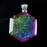 102.75 Ct Lab-Created Monarch Opal 925 Sterling Silver Gems Pendant Certified