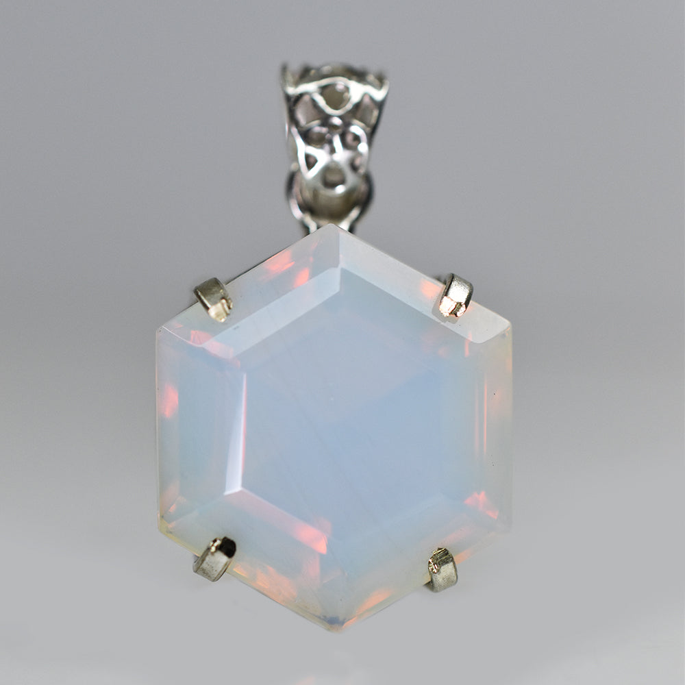 Australian Natural Opal 62 Ct CERTIFIED 925 Sterling Silver Fancy Gems Pendant