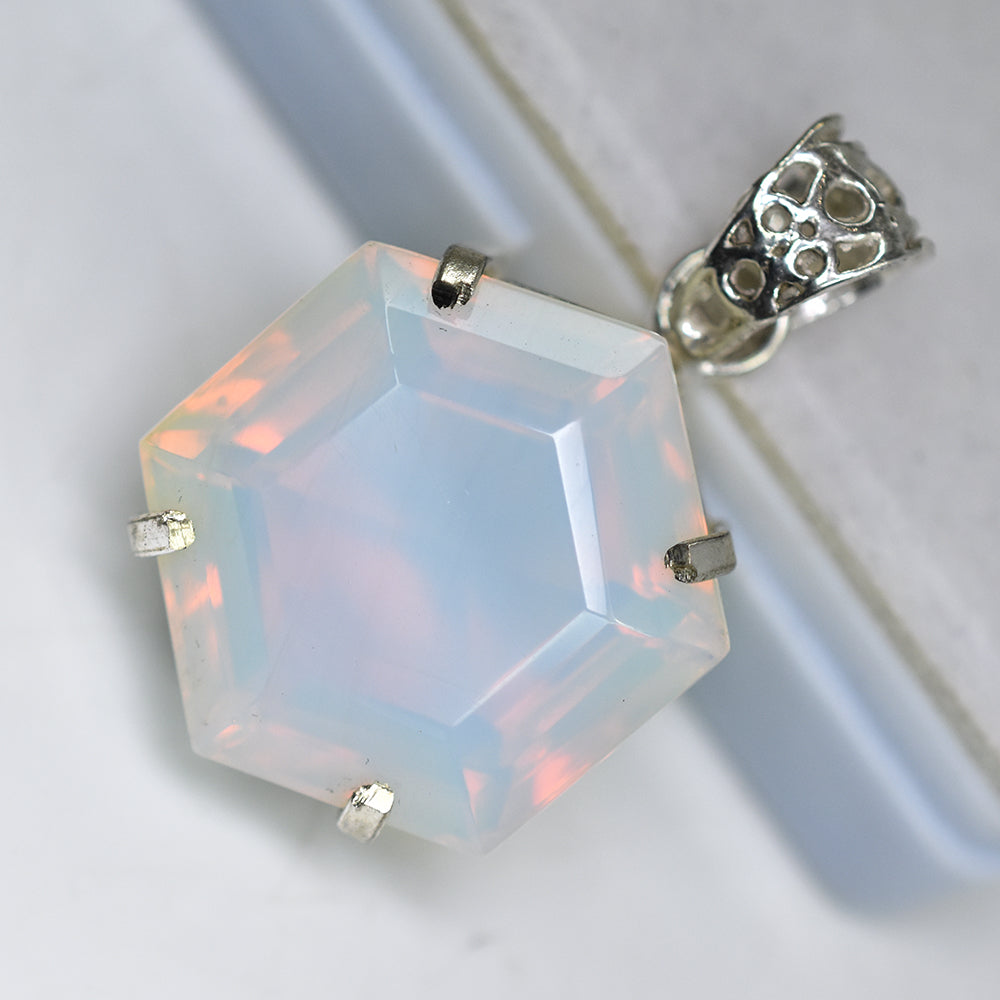 Australian Natural Opal 62 Ct CERTIFIED 925 Sterling Silver Fancy Gems Pendant