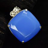 sterling silver opal pendant