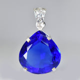 sterling silver topaz pendant