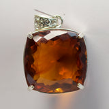 sterling silver topaz pendant