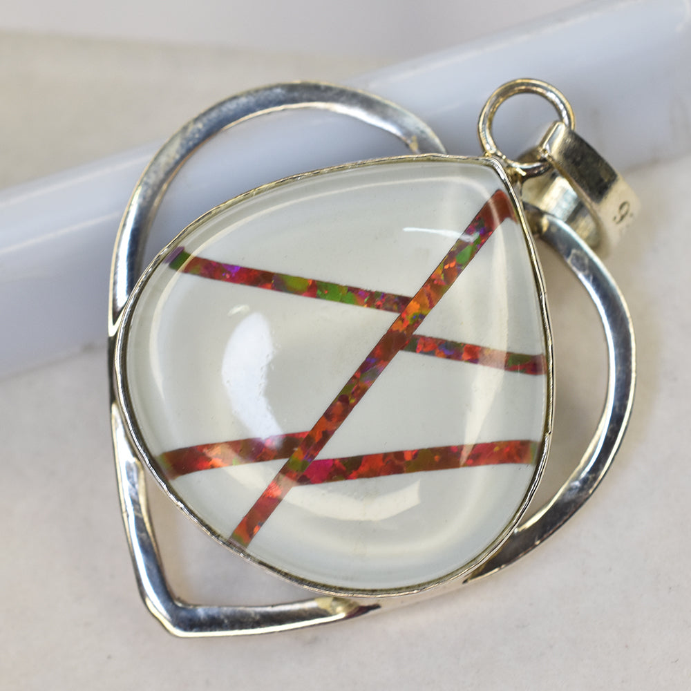 silver opal pendant India
