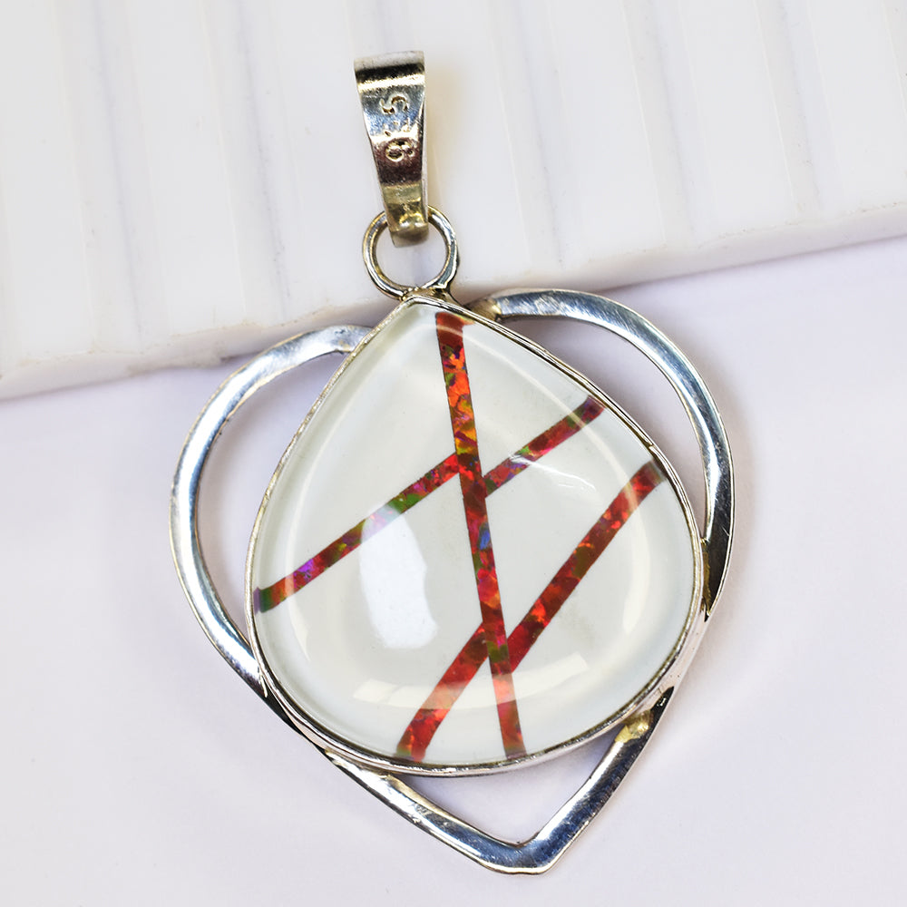 handmade opal pendant
