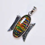 Brazilian Natural Opal 35 Ct 925 Sterling Silver CERTIFIED Oval Gems Pendant