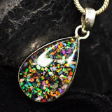 sterling silver opal pendant