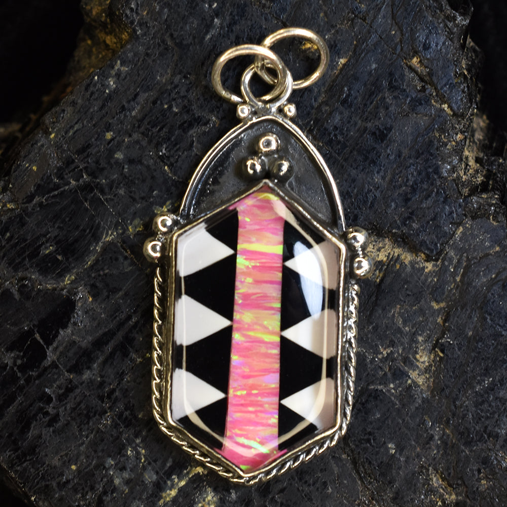 Certified 41 Ct Natural Opal 925 Sterling Silver A+ Quality Gems Fancy Pendant