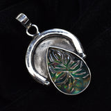 44 Ct Pear 925 Sterling Silver Natural CERTIFIED Opal Gemstone Pendant Free Gift