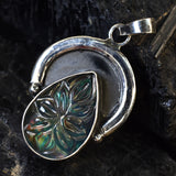 44 Ct Pear 925 Sterling Silver Natural CERTIFIED Opal Gemstone Pendant Free Gift