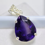sterling silver tourmaline pendant