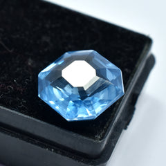 8.25 Ct CERTIFIED Rare Blue Sapphire Square Cut Brilliant Loose Gemstone Natural