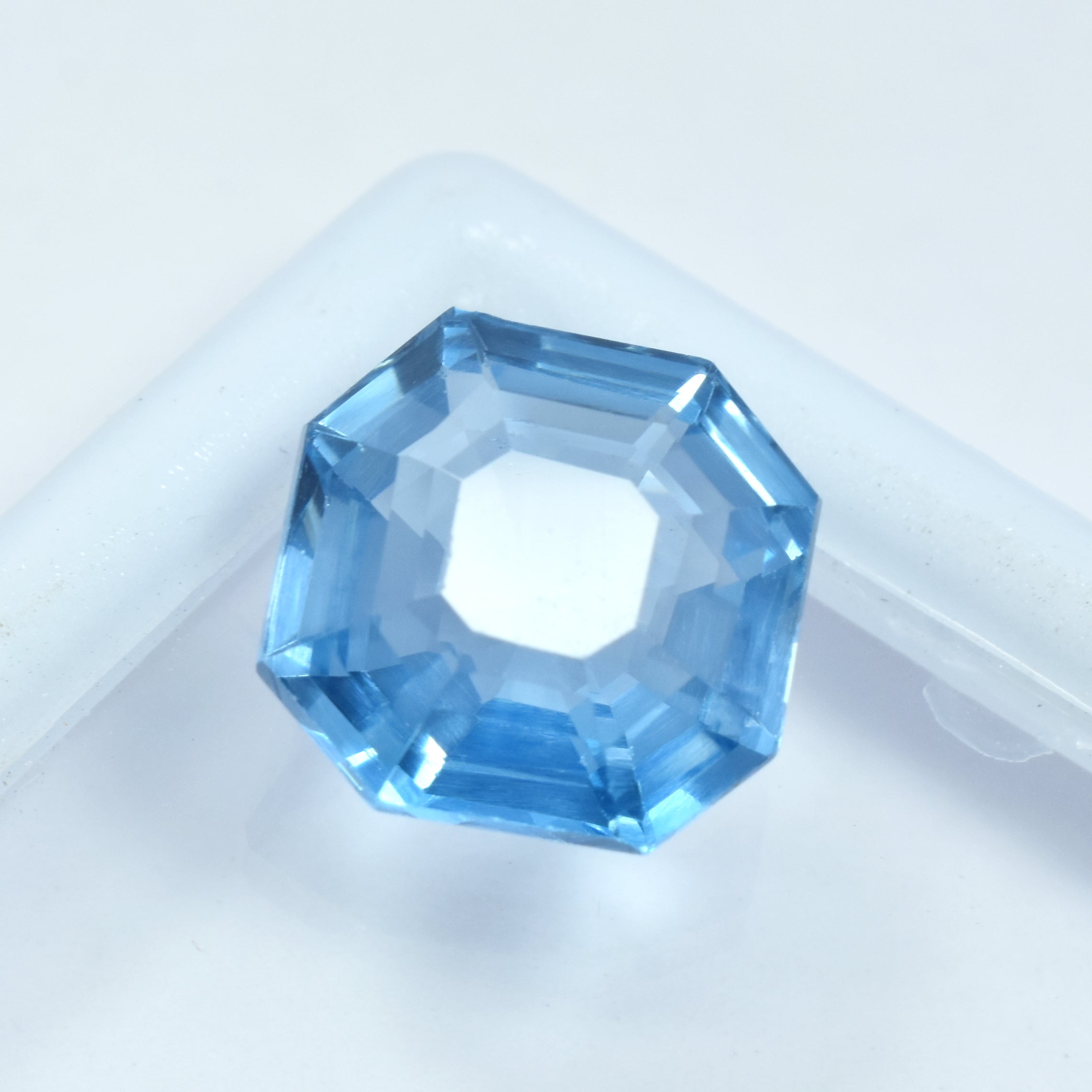 8.25 Ct CERTIFIED Rare Blue Sapphire Square Cut Brilliant Loose Gemstone Natural