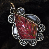 Certified Natural 46 Ct 925 Sterling Silver Opal Gemstone Fancy Pendant