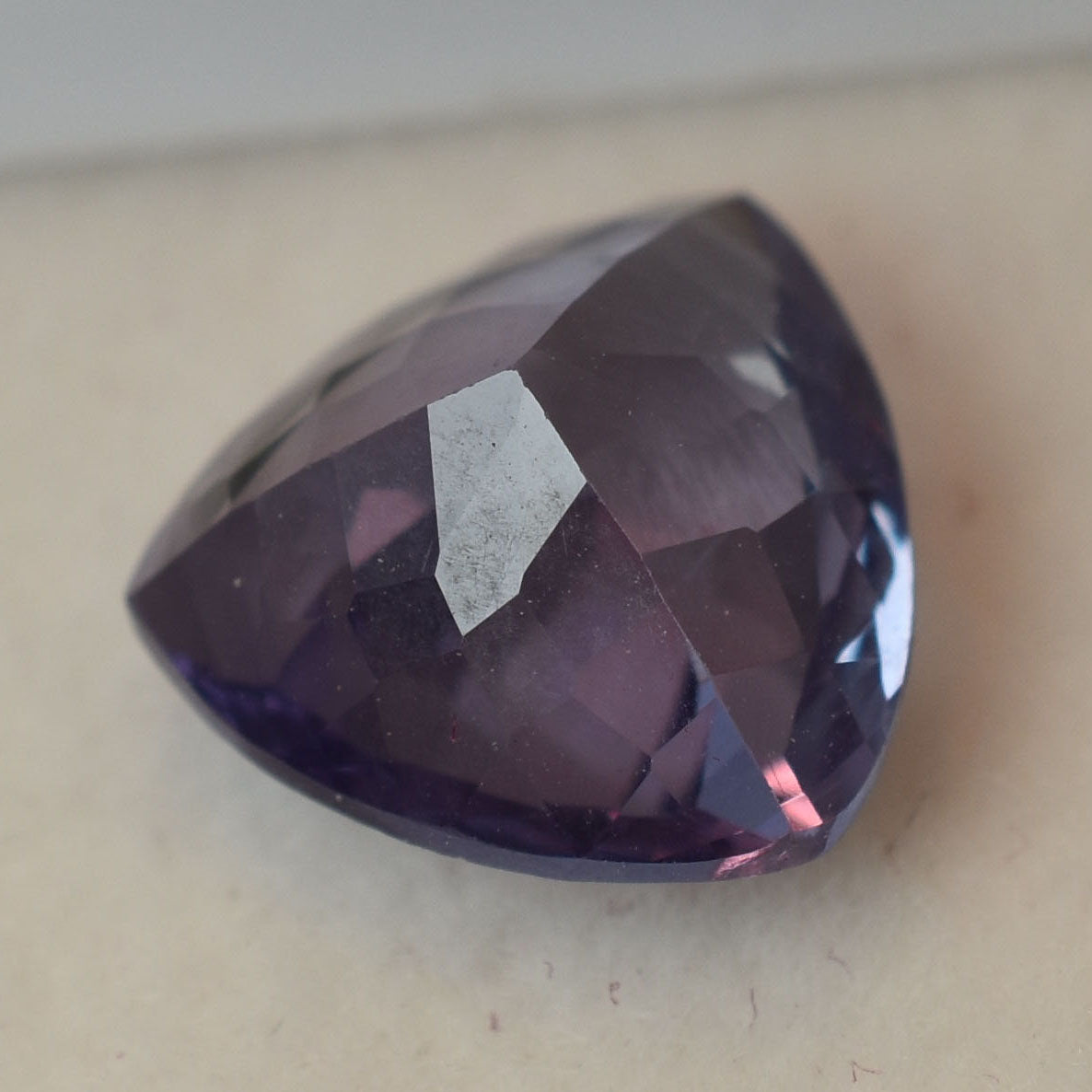 Color Change Alexandrite CERTIFIED 4.10 Ct Natural Trillion Cut Loose Gemstone