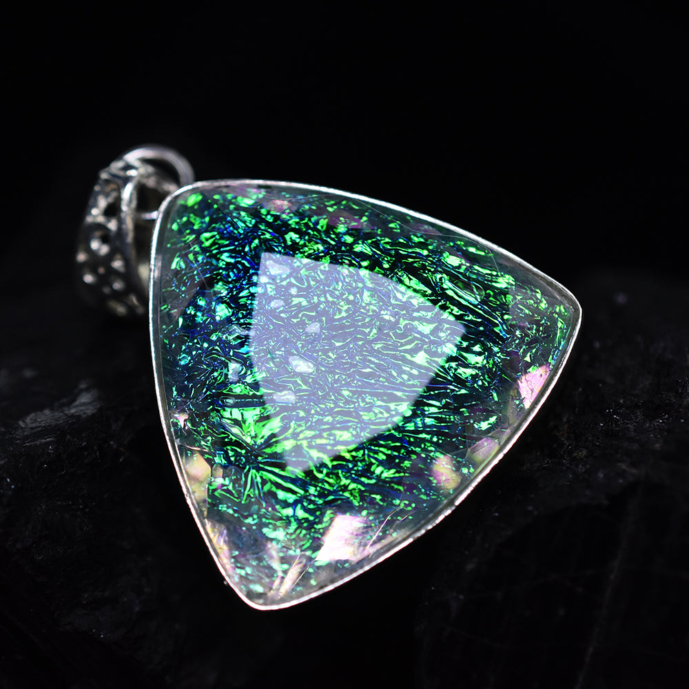 Monarch Opal 63 Ct 925 Sterling Silver Pendant Certified Lab Created Gemstone