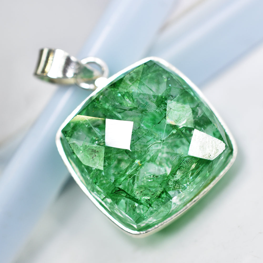 natural emerald pendant