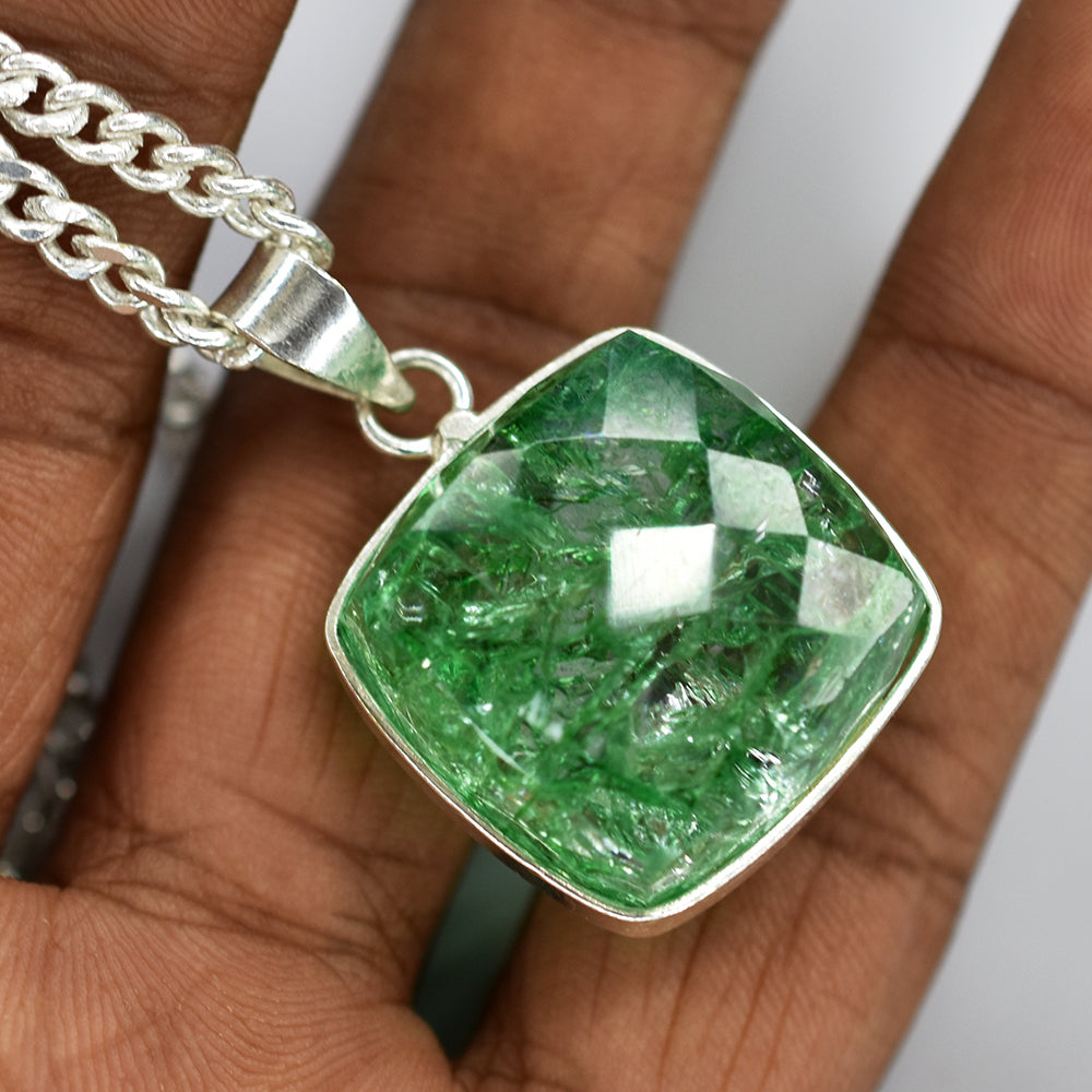 emerald necklace pendant