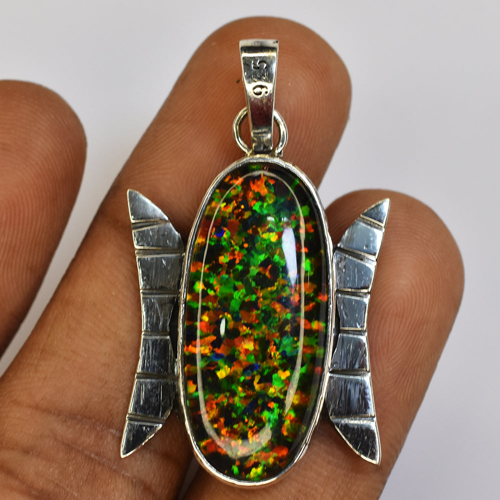 handmade opal pendant