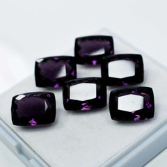 CERTIFIED 48.15 Natural Amethyst Cushion Cut Purple Rare Loose Gemstone Lot