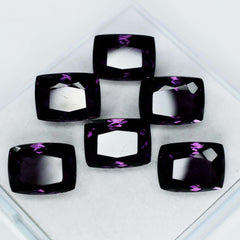 CERTIFIED 48.15 Natural Amethyst Cushion Cut Purple Rare Loose Gemstone Lot