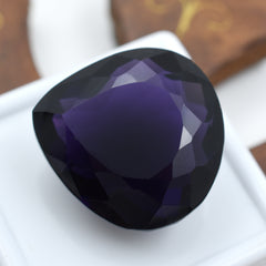 Purple Pear Cut 68.25 Carat Natural Amethyst Loose Gemstone CERTIFIED