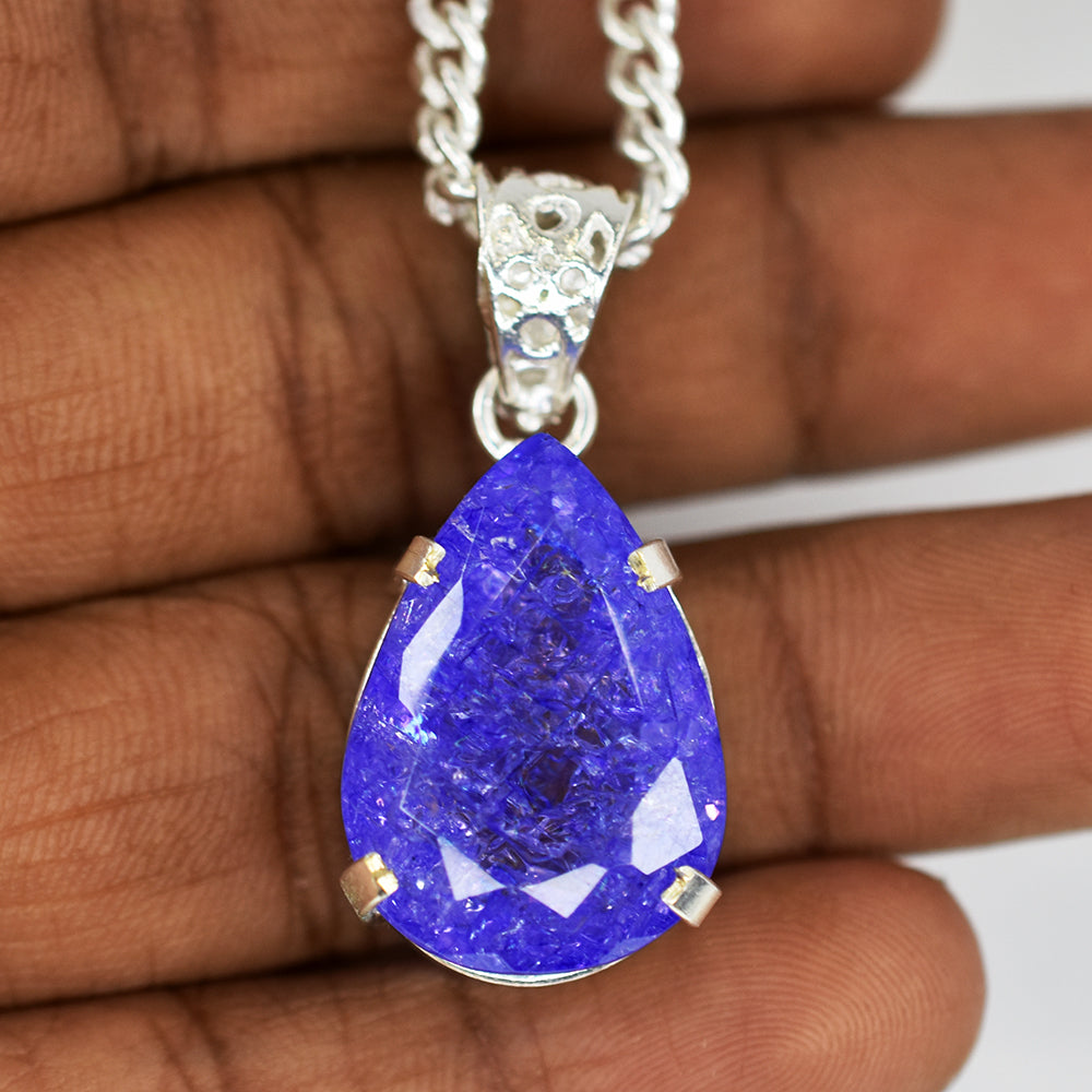 handmade sapphire pendant