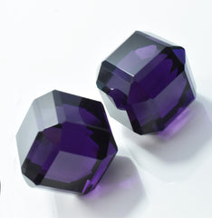 Stunning Cube Cut Purple Amethyst 96.95 Ct Natural Loose Gemstone CERTIFIED