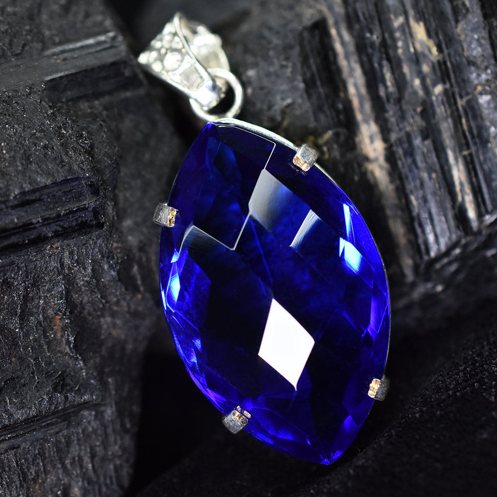handmade topaz pendant