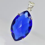 sterling silver topaz pendant