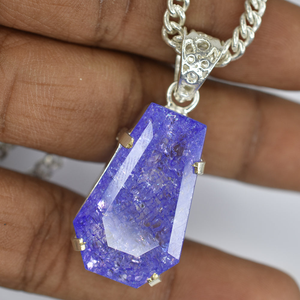 handmade tanzanite pendant