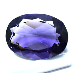 Natural Amethyst AA+ CERTIFIED Loose Gemstone Purple 104.05 Ct Oval Shape