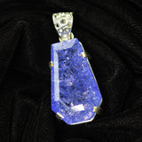 Natural Purple Tanzanite CERTIFIED 41 Ct 925 Starling Silver Fancy Gems Pendant