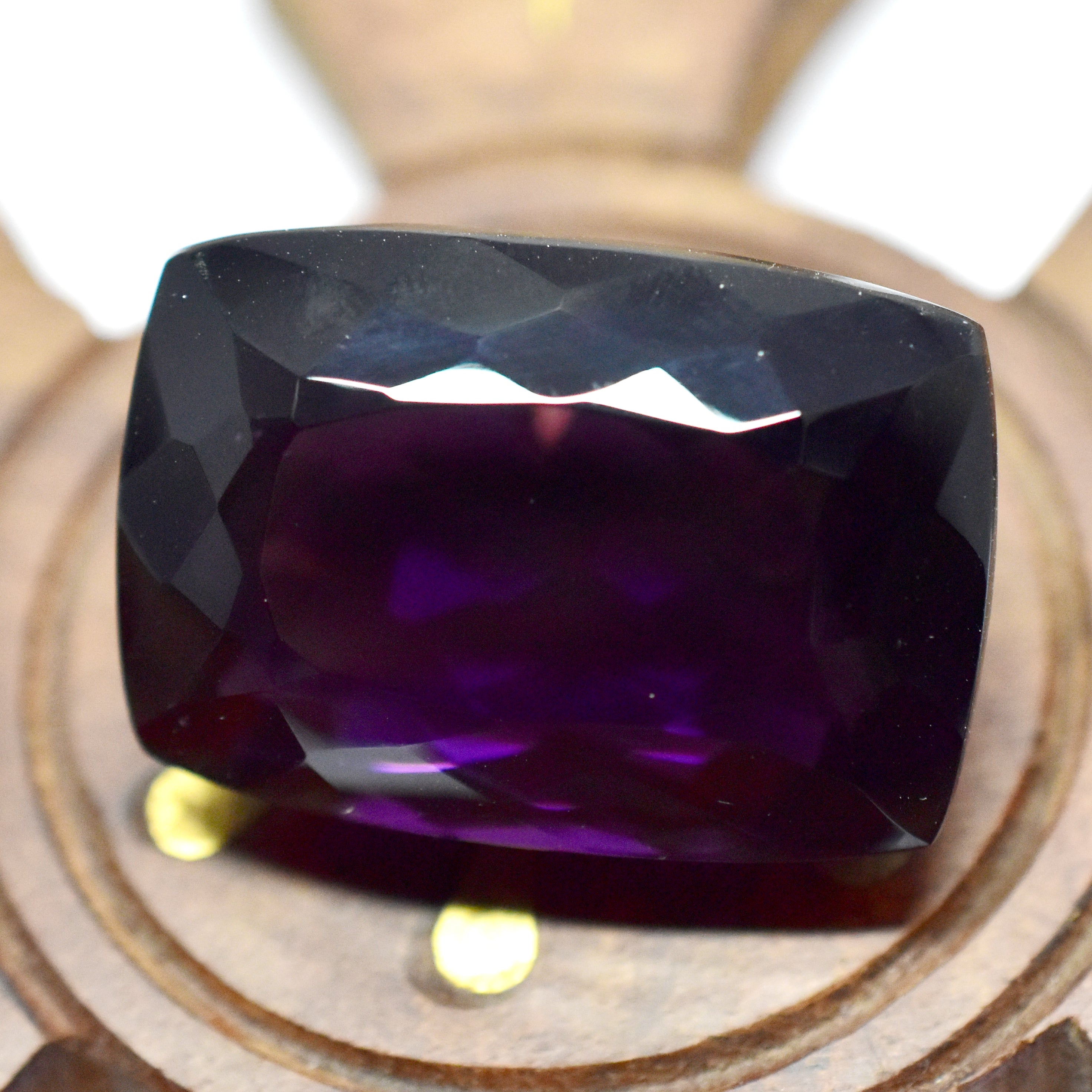 96.05 Ct Natural CERTIFIED Amethyst Loose Gemstone Purple Big Size Cushion Cut