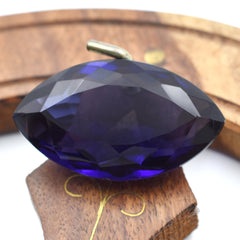 66.65 Ct Genuine Marquise Cut Natural Purple Amethyst Loose Gemstone CERTIFIED