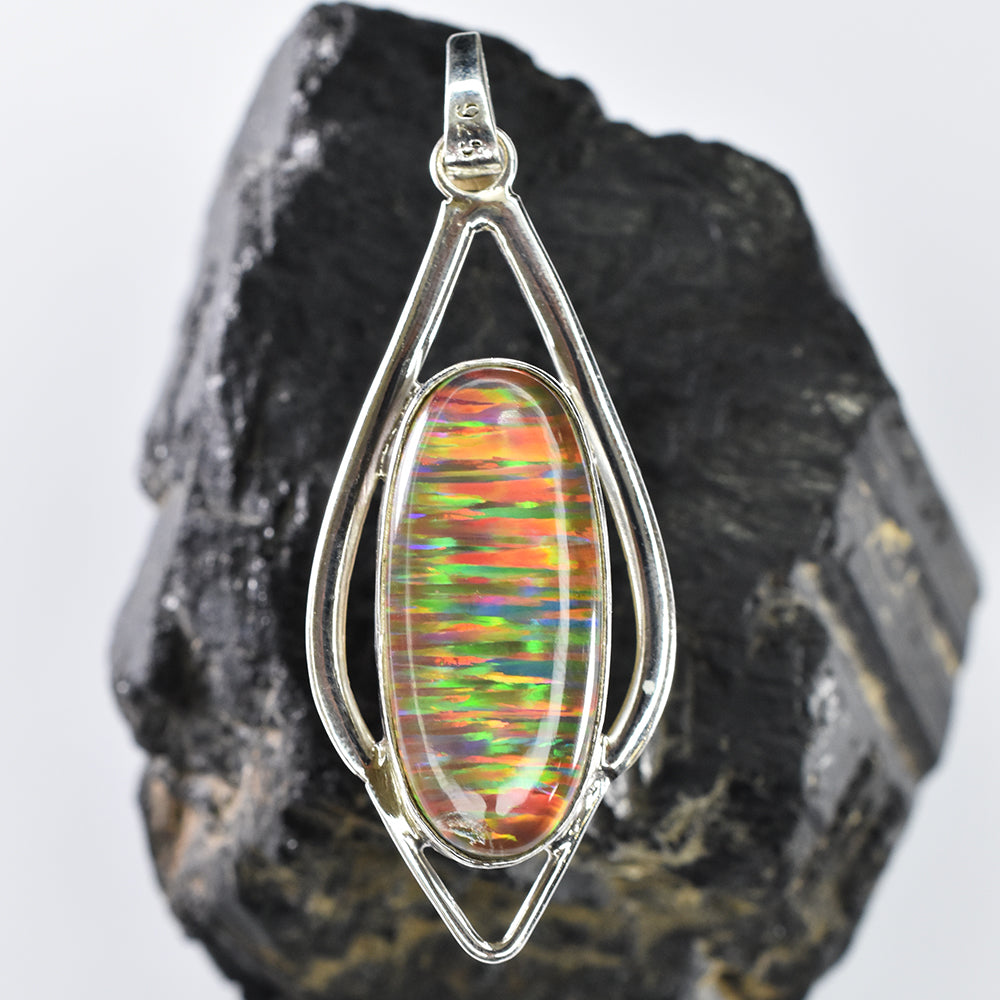 handmade opal pendant