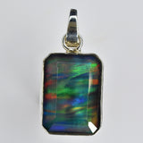 A+ CERTIFIED Natural Opal 26 Ct 925 Sterling Silver Emerald Pendant Free Gift