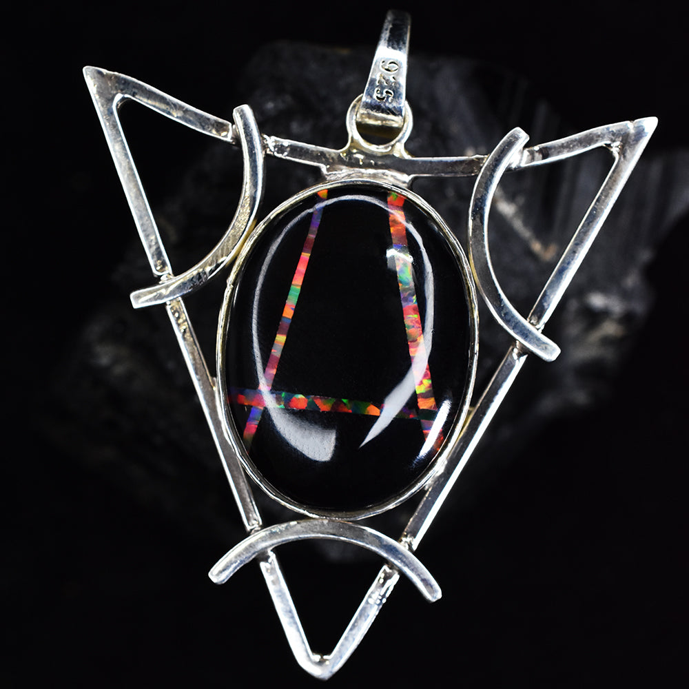 silver opal pendant India