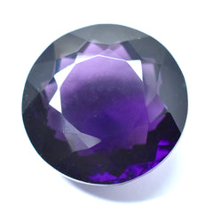 CERTIFIED Purple amethyst ROUND Cut Loose Gemstone Genuine 90.55 Ct Natural