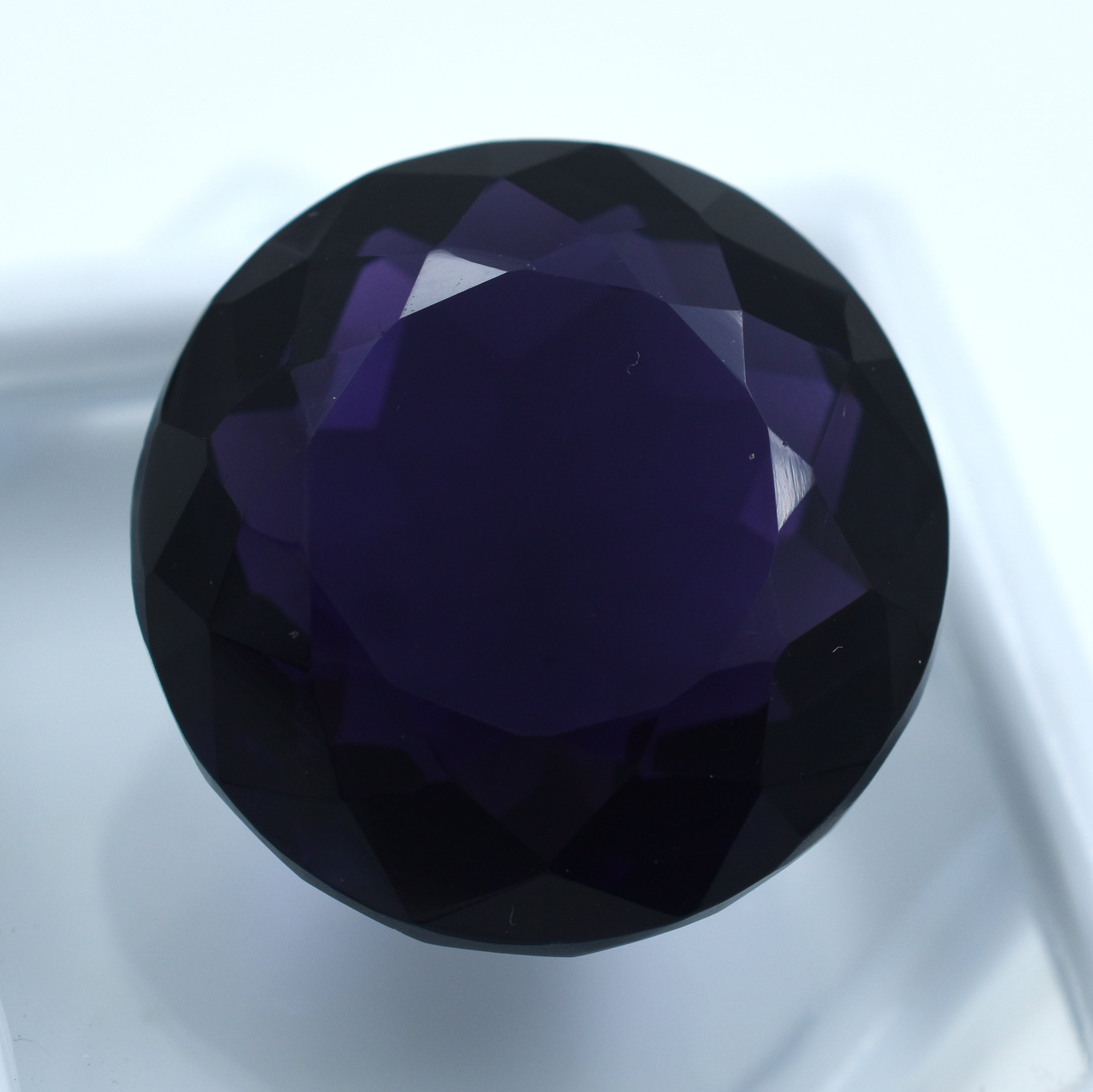 Natural Purple Amethyst 63.65 Carat Round Cut AA+ CERTIFIED Loose Gemstone