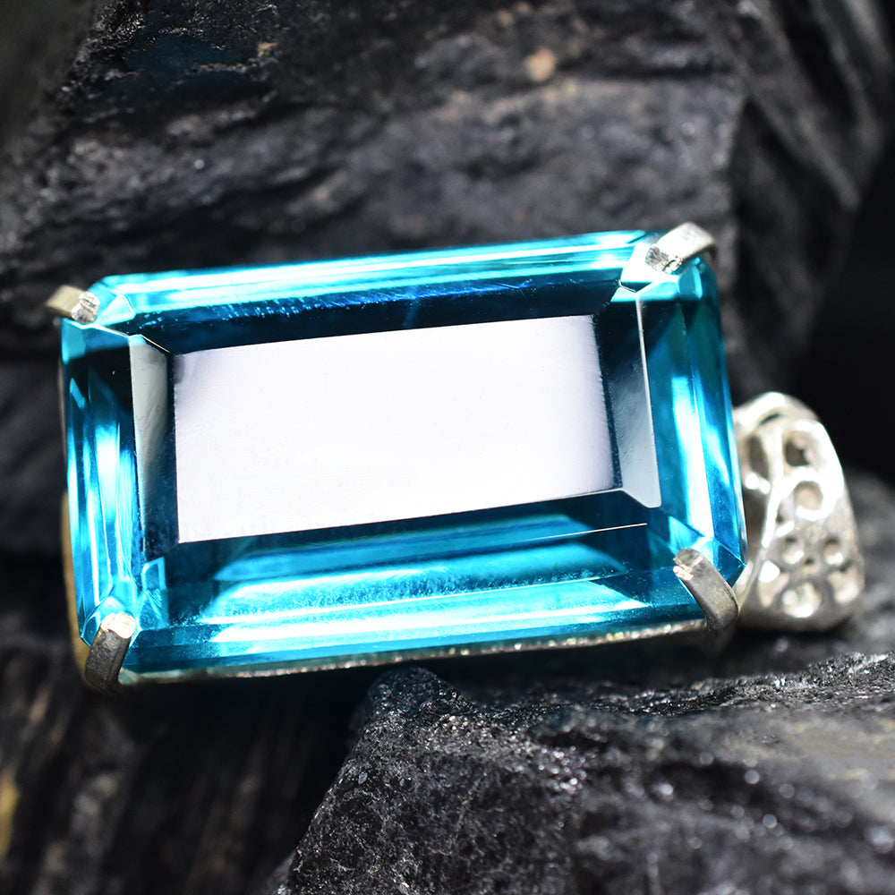 Lab Created Sapphire 95 Ct Certified 925 Sterling Silver Emerald Gems Pendant