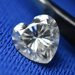 4.56 Carat Heart Cut Moissanite VVS1 D Color 11 mm CERTIFIED Loose Gemstone